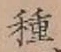 글자 種
