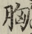 Chữ 胸