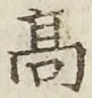 글자 高