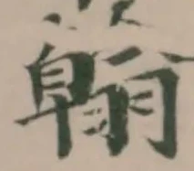 翰の位置