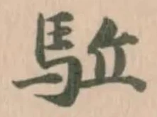 駈の位置