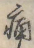 痛 위치 확인됨