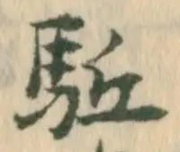 駈の位置