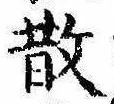 散の位置