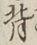 글자 背