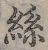 絲の位置