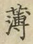 글자 薄
