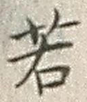 글자 若