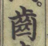 文字齒