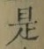 글자 是