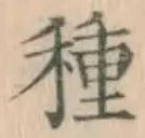 글자 種