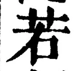 글자 若