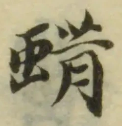 蜡の位置