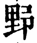 글자 野