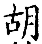 Character 胡