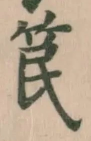 笢の位置