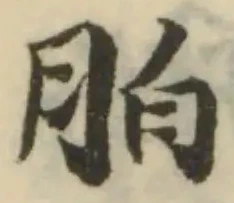 Đã định vị 胉