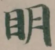 眀の位置