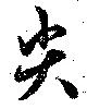 尖の位置