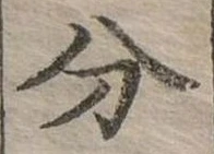分の位置