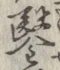 鑿の位置