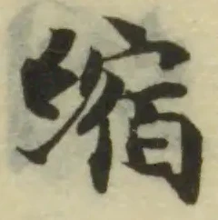 縮の位置