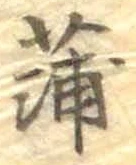 字蒲
