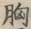 Chữ 胸