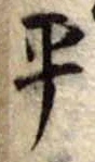 平の位置