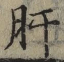 Chữ 肝