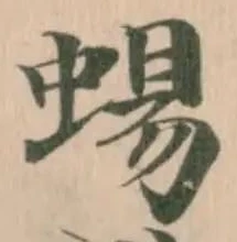 蝪の位置