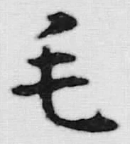글자 毛