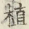 글자 植