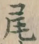 글자 尾