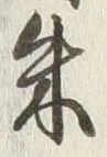 Character 朱