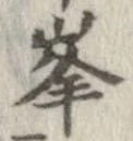峰の位置