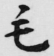 글자 毛