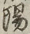 글자 陽