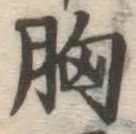 Chữ 胸
