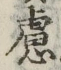 慮の位置