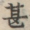 글자 甚