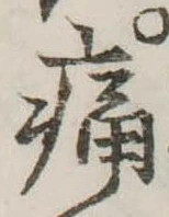 痛 위치 확인됨