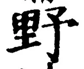 글자 野