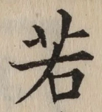 글자 若