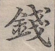 錢の位置