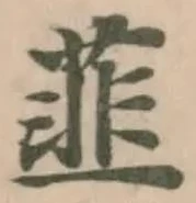 Đã định vị 韮