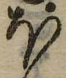 𛃀の位置