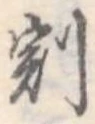 割の位置