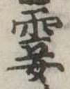 霎の位置