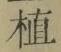 글자 植